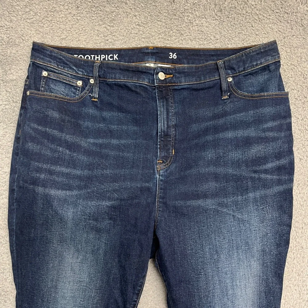 J.Crew Toothpick‎ Jeans Womens 36 Dark Wash Excellent Skinny High Rise Stretch